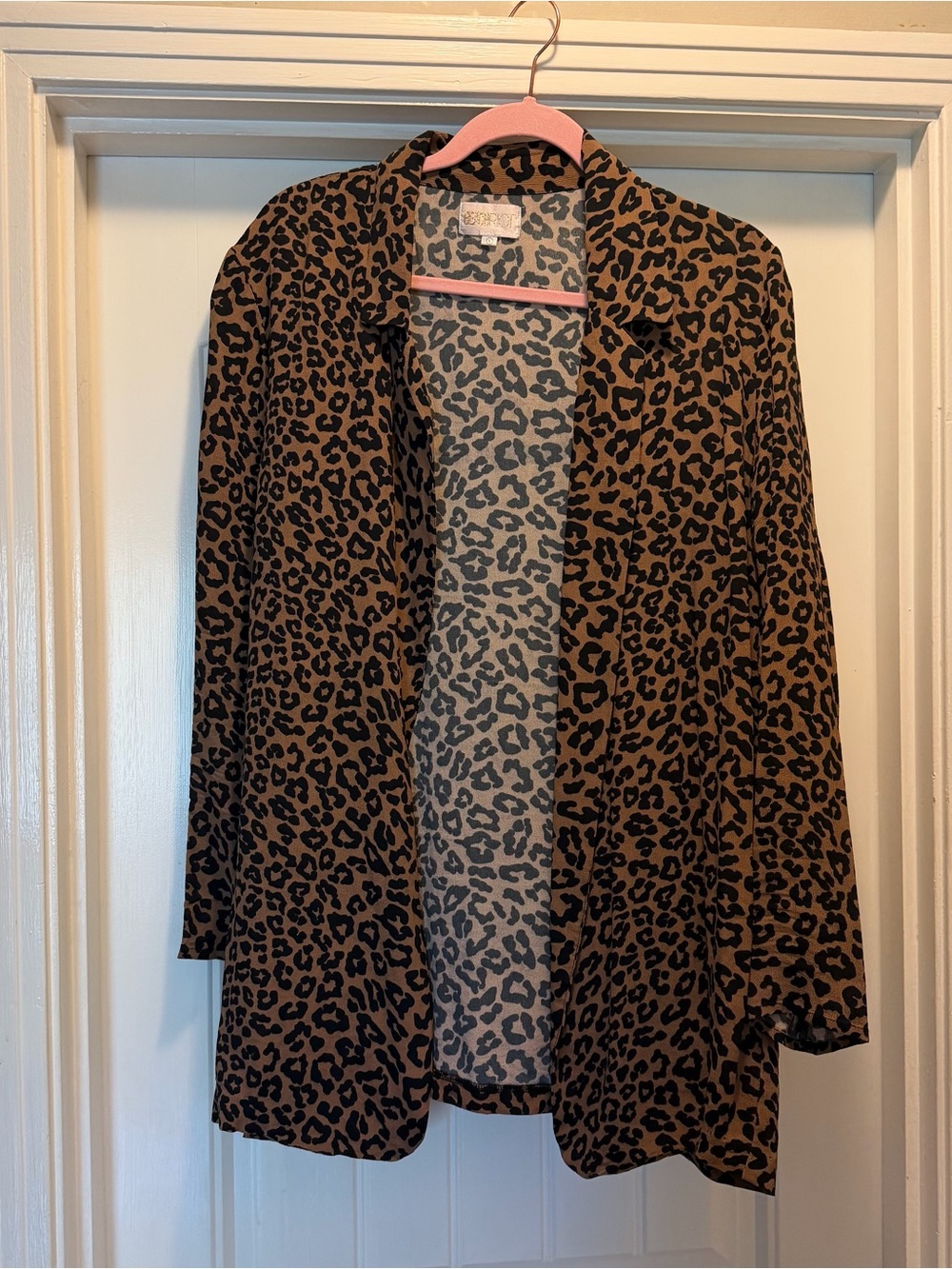 Beach Riot Leopard Lightweight Blazer - Picture 3 of 4
